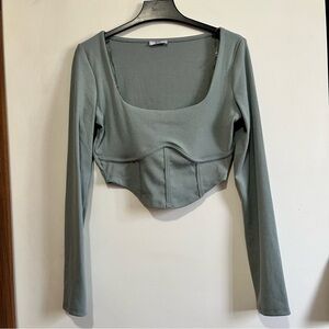 Green corset top #corsettop #y2k